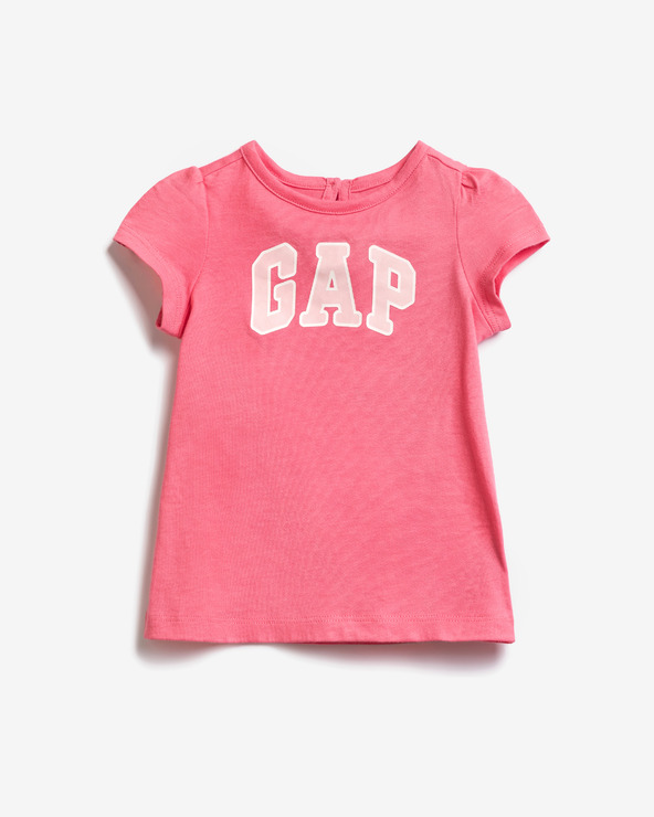GAP logo Haljina dječja ružičasta