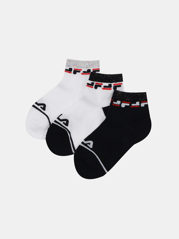 FILA 3-pack Čarape crna