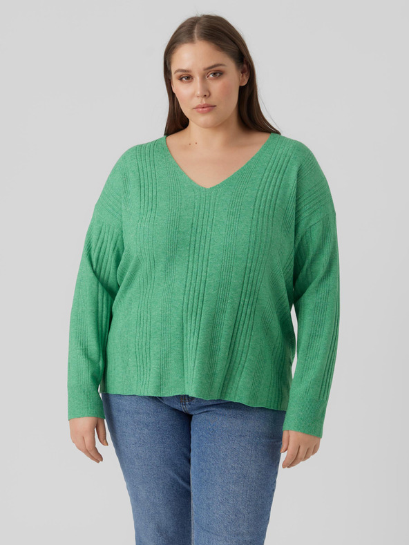 Vero Moda Curve Minnie Džemper zelena