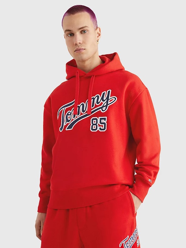 Tommy Jeans Majica dugih rukava crvena