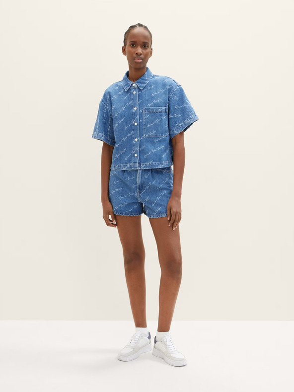 Tom Tailor Denim Plave ženske traper hlače s uzorkom Tom Tailor Denim