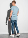 Ombre Clothing Svijetloplava muška osnovna majica Ombre Clothing