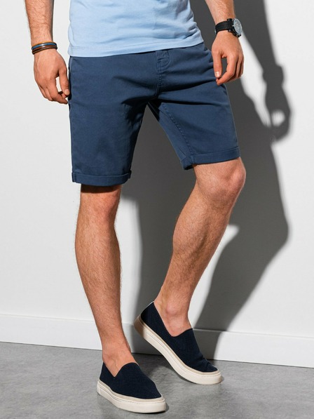 Ombre Clothing Plave muške casual kratke hlače Ombre Clothing W303