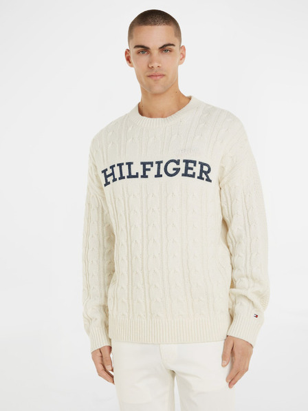 Tommy Hilfiger Cable Monotype Crew Neck Džemper