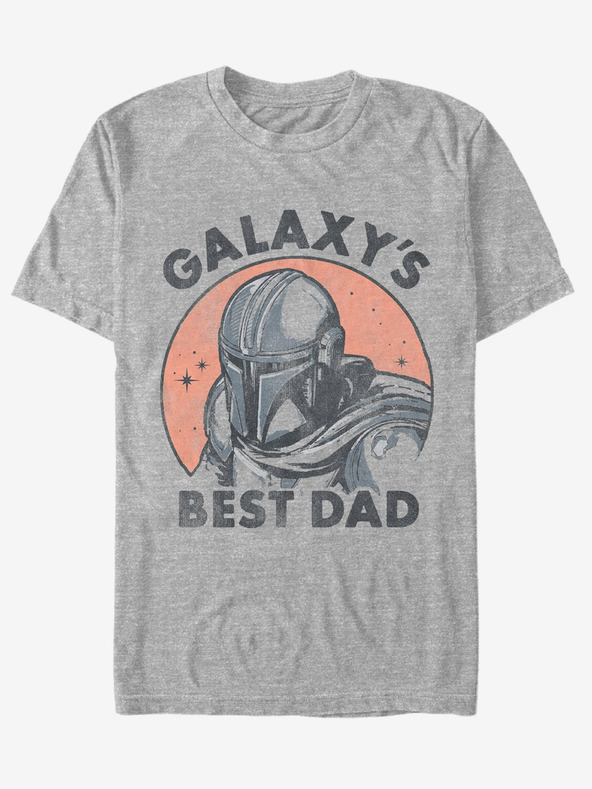 ZOOT.Fan ZOOT.Fan Star Wars Galaxy Mando siva unisex majica