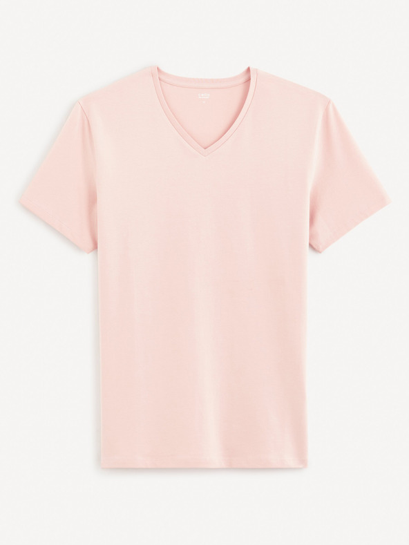 Celio Celio Neuniv ružičasta muška basic majica