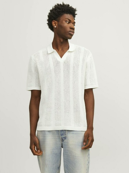 Jack & Jones Krem muška polo majica Jack & Jones Taormina