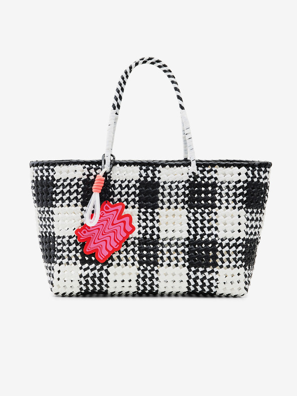 Desigual Crno-bijela ženska torbica Desigual Lux