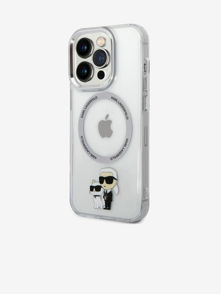 Karl Lagerfeld Karl Lagerfeld IML Karl and Choupette NFT MagSafe stražnja maska ​​za iPhone 15 Pro Max prozirna